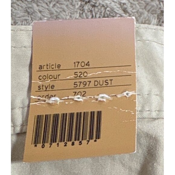 Mens Alberto Popeline Casual Cotton Pants W32 L34 Beige Dust Slim Fit Lightweigh - Picture 9 of 12